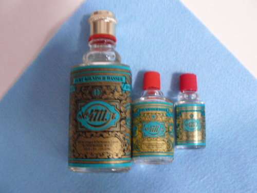 3 X PERFUME BOTTLES - 2 FULL - 4711