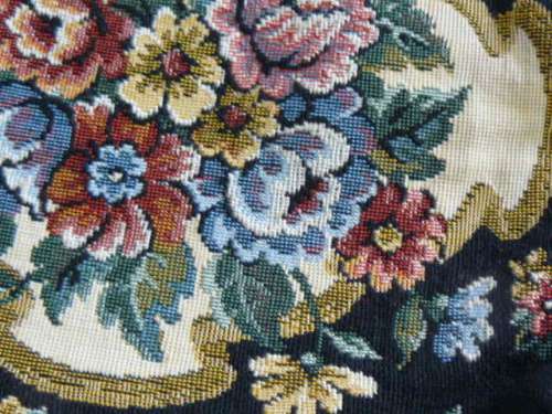 VINTAGE LIKE PETIT POINT CLUTCH BAG