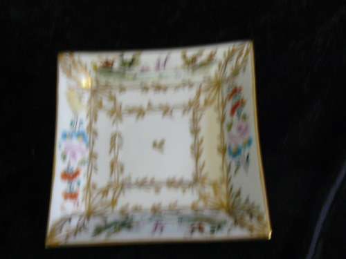 LIMOGES HAND PAINTED PIN DISH