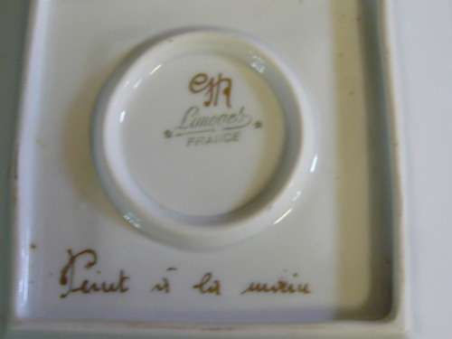 LIMOGES HAND PAINTED PIN DISH