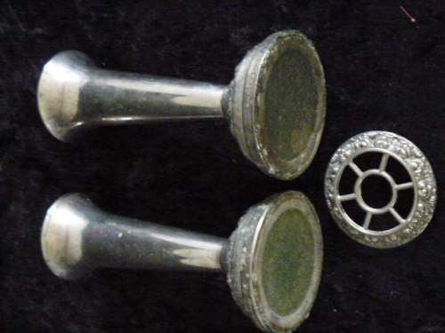 SILVER PLATED CANDLE HOLDERS