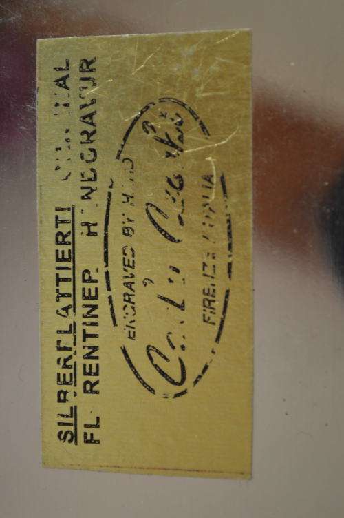 Stunning Cosmetic case or cigarette case enamel and silver platted hand envgraved STUNNING!!!!!!!