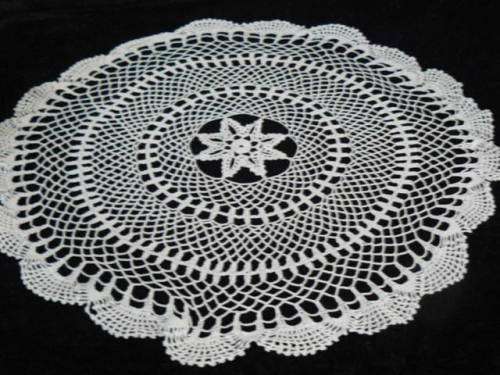 HAND CROCHETED TABLE CLOTH COTTON