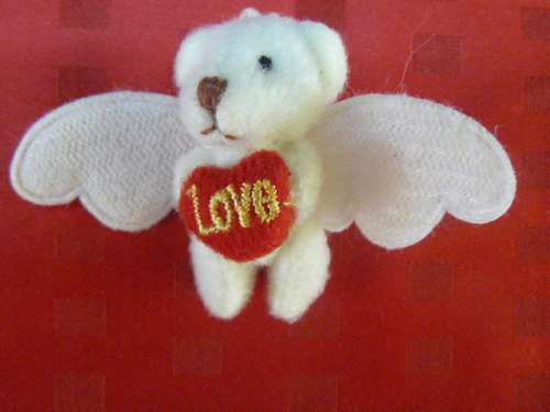 3X MINIATURE TEDDYS FOR VALENTINE