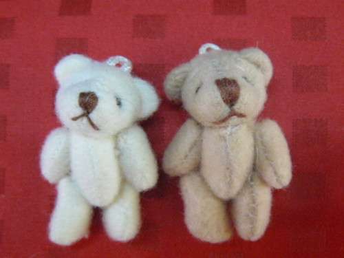 MINIATURE TEDDYS X 2 SO CUTE
