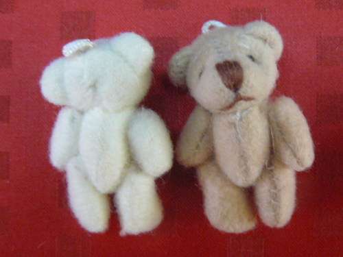MINIATURE TEDDYS X 2 SO CUTE