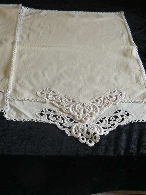 HAND CROCHETED CHAIR BACKS COTTON