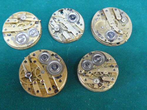 POCKET WATCH MOVEMENTS SOLD AS SPARES OR REPAIR