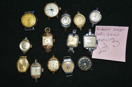 Lot 3 ladies vintage watches for spares