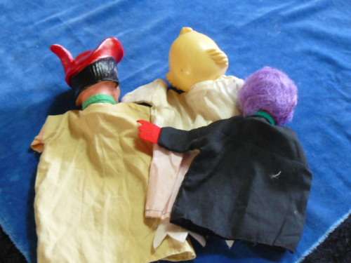 VINTAGE HAND PUPPETS X 3