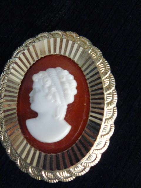 CAMEO LIKE BROOCH