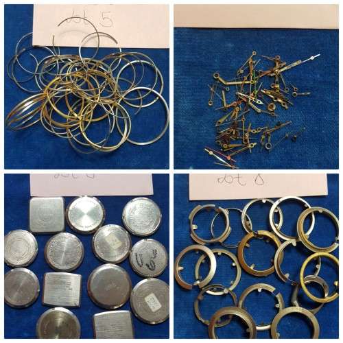 4 lots of different types of watch spares