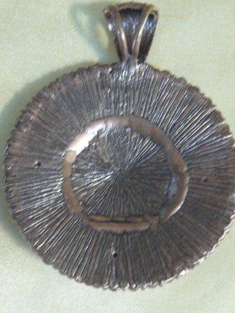 BRONZE COLOUR AND BLING PENDANT
