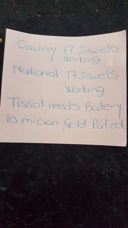 3x watches ladies Tissot National Cauny