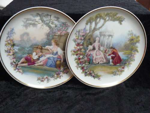 ROYAL DECOR HANDDECORATED PLATES X 2