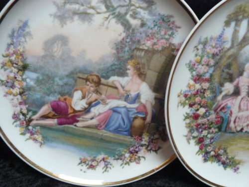 ROYAL DECOR HANDDECORATED PLATES X 2