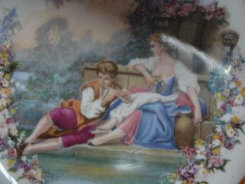 ROYAL DECOR HANDDECORATED PLATES X 2