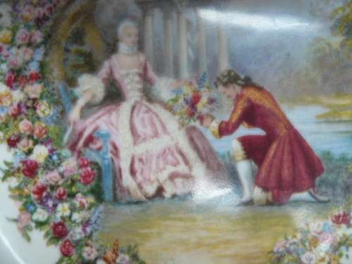 ROYAL DECOR HANDDECORATED PLATES X 2