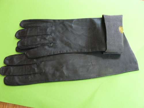 LEATHER GLOVES VINTAGE LEATHER 7.5 MEDIUM BLACK