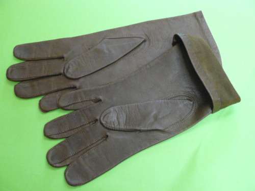 LEATHER GLOVES VINTAGE BROWN