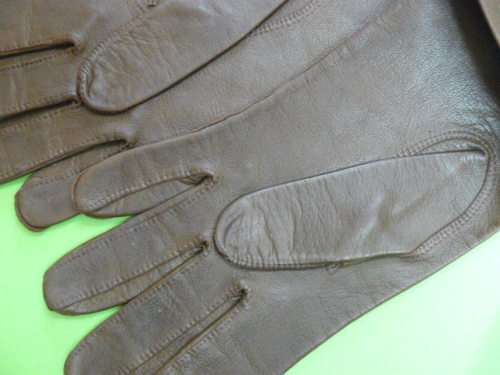 LEATHER GLOVES VINTAGE BROWN