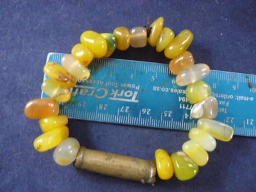 SEMI PRECIOUS STONES AND ASHANTI BRASS  FROM GHANA BRACELET