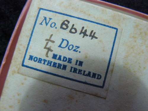 VINTAGE COTTON EMBROIDERED HANKIES ORIGINALY BOXED NORTHERN IRELAND