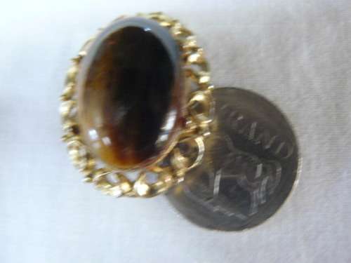 BROOCH TYGER EYE