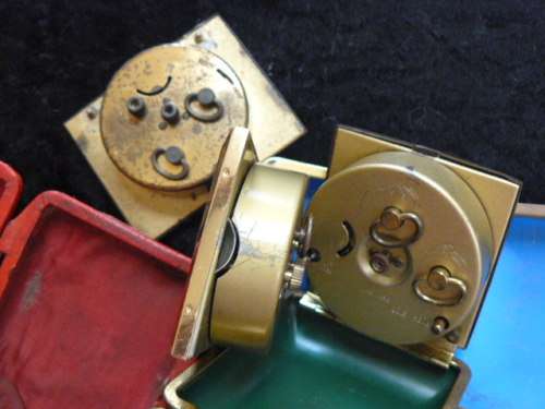 3 X VINTAGE TRAVEL ALARM CLOCKS SOLD AS SPARES