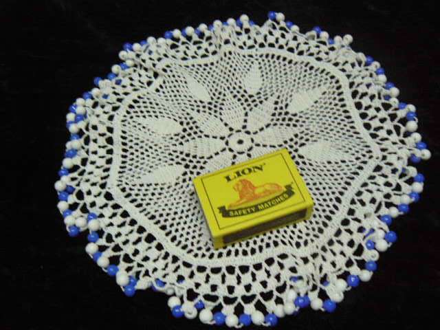 VINTAGE BEADED AND COTTON JUG COVER