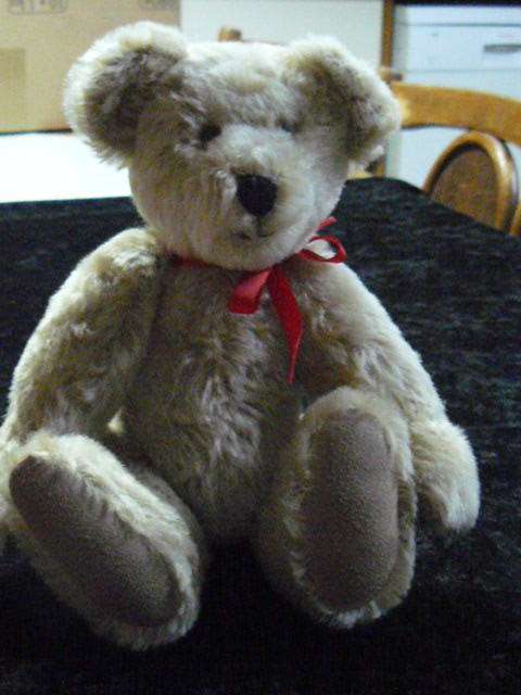 VINTAGE MOHAIR TEDDY WITH MOVABLE LIMBS HEAD 26 CM GOOD CONDITION