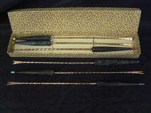 ROYAL SABLE FONDUE FORKS COPPER