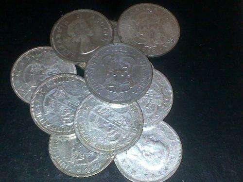 xx11 X 1951 UPWARDS 2 SHILLING COINSxx