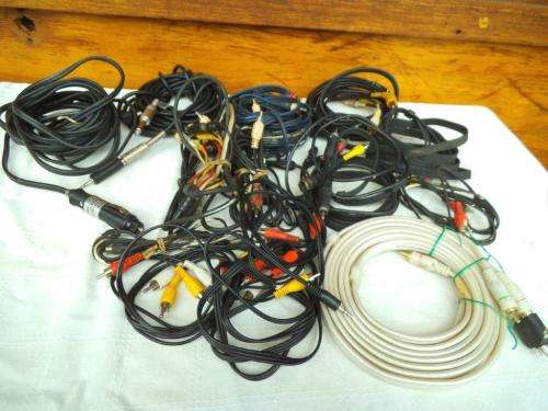 LOT OF VARIOUS RCA CABLES FOR SURVEILLANCE CAMERAS