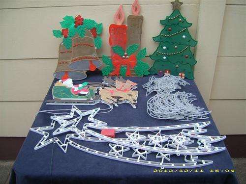 Christmas decor & light lot