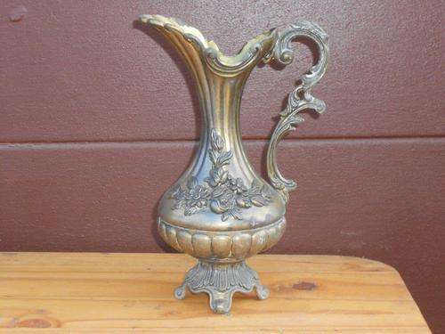 VINTAGE EARLY 1900's LIMITED EDITION ITALIAN WATER PEWTER PITCHER