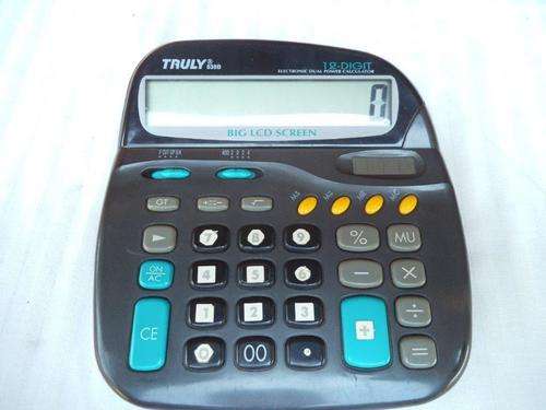 TRULY 838B 12-DIGIT ELECTRONIC DUAL POWER CALCULATOR