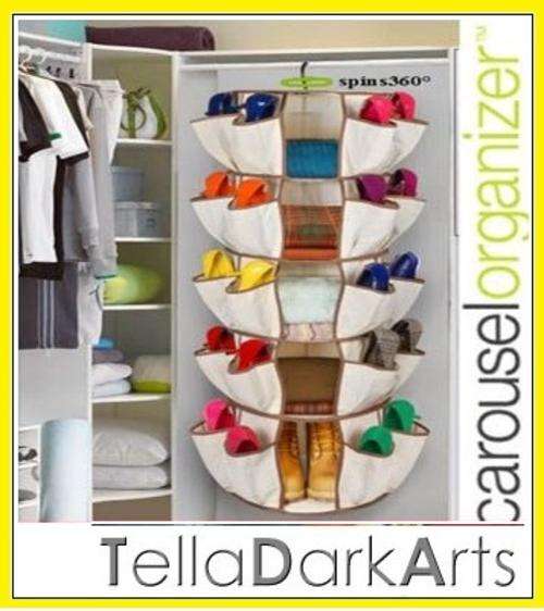 Smart 5-Shelf Carousel Organizer Spins 360Degrees