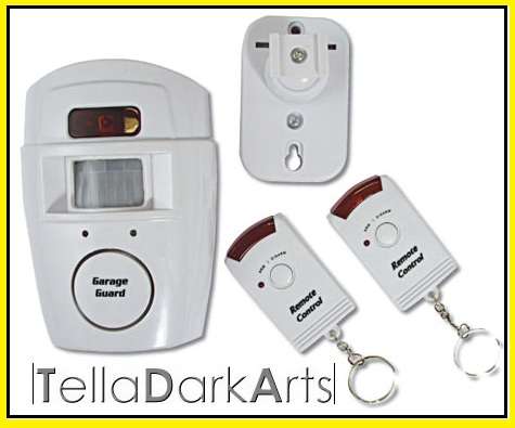 WIRELESS SENSOR ALARM SYSTEM - with 2x KEY REMOTES - DIY Perfect for garage