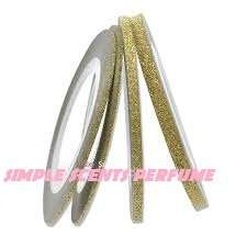 1MM GLITTER STRIP -DARK GOLD