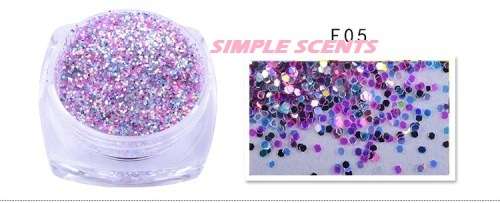 LASER GLITTER NAIL ART