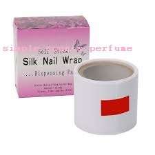 Silk Fiberglass Nail Wrap Sticker Self Stick Reinforces Nail UV Gel Extension-3cmx1 meter long
