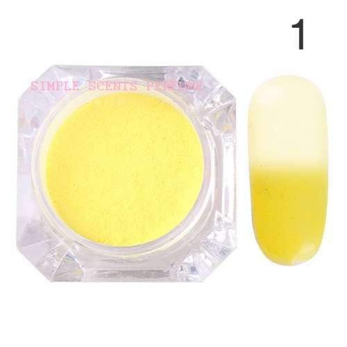 Nail Thermal Color Change Gradient Pigment Powder Manicure Tips Decoration