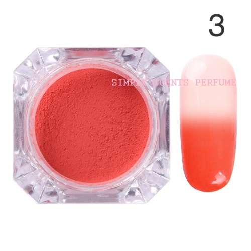 Nail Thermal Color Change Gradient Pigment Powder Manicure Tips Decoration