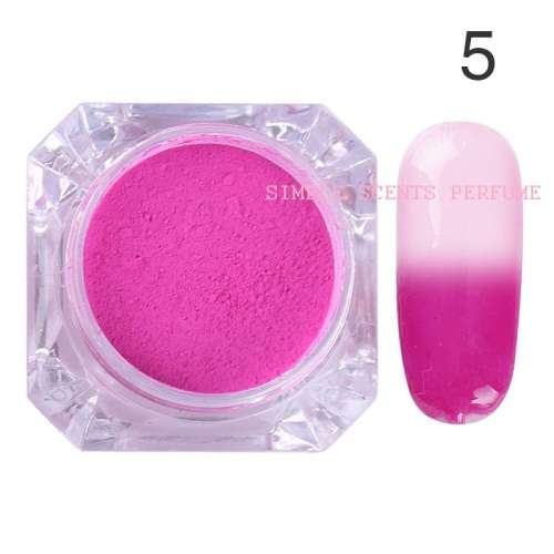 Nail Thermal Color Change Gradient Pigment Powder Manicure Tips Decoration