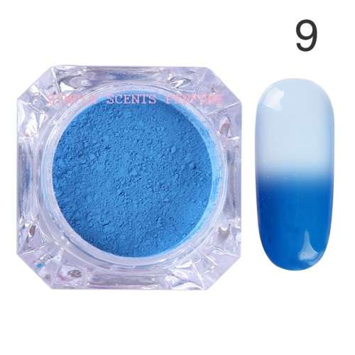 Nail Thermal Color Change Gradient Pigment Powder Manicure Tips Decoration