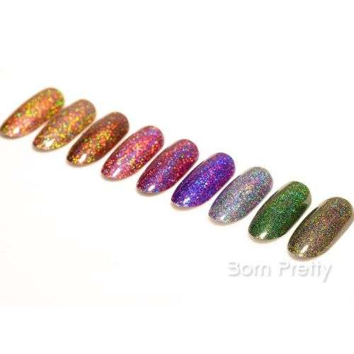 BORN PRETTY Starry Holographic Holo Laser Powder Nail Art Powder Dust Glitter-2G