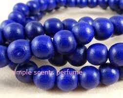 10mm wooden bead navy blue -+- 100 pc s