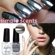 2 PCS SILVER CHROME NAIL POLISH