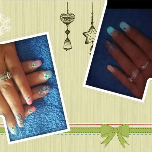 12 PCS GLOW IN DARK ACRYLIC POWDER ASSORTED COLORS